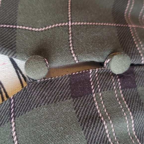 Torrid Green and Pink Plaid Top, size 2 - Picture 3 of 14